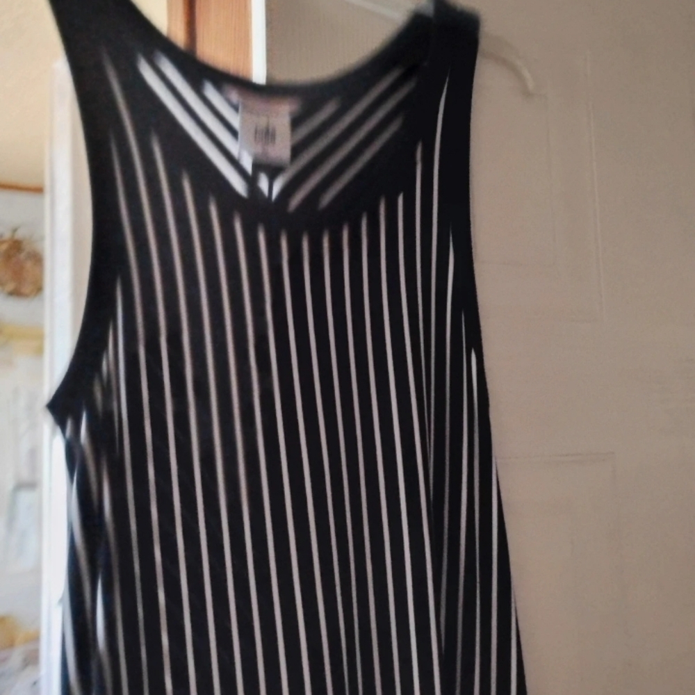 CAbi Black and White Asymmetrical Dress - Picture 3 of 6